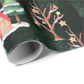 Kerstmis in feestdagen  woningen cadeaupapier (Rol Hoek)