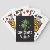 Kerstmis in Florida decimeert de palmboomfamilie v Pokerkaarten (Achterkant)