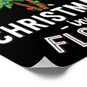 Kerstmis in Florida Deck The Palm Trees Gezinsvaka Poster (Hoek)