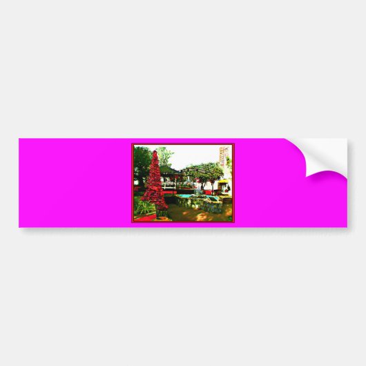 Kerstmis in Florida jGibney van het MUSEUM Bumpersticker (Voorkant)