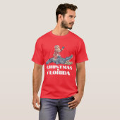 Kerstmis in Florida Santa Claus rijden Alligator T-shirt (Voorkant volledig)