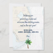 Kerstmis in Florida Tropische Prettige feestdagen Feestdagenkaart (Achterkant)