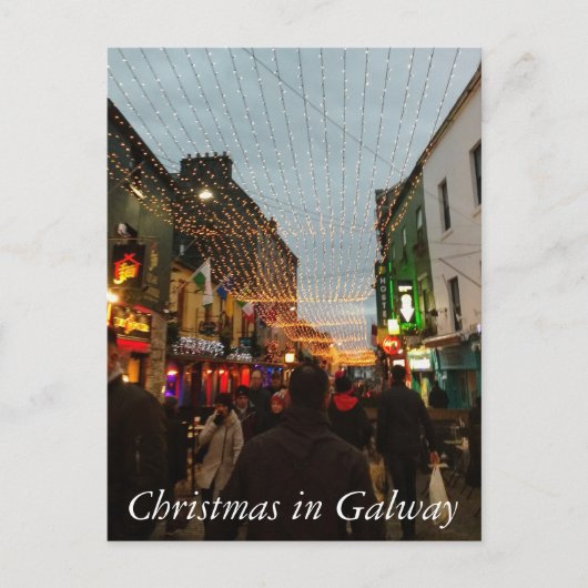 Kerstmis in Galway Feestdagenkaart (Voorkant)