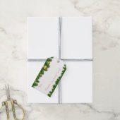 Kerstmis in Garland Gold-kerstballen Cadeaulabel (Met Touw)