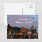 Kerstmis in Gatlinburg, Tennessee Feestdagenkaart (Voorkant / Achterkant)