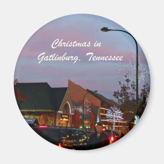 Kerstmis in Gatlinburg, Tennessee Magneet (Voorkant)