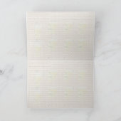 Kerstmis in groene munt en tas feestdagen kaart (Binnen)