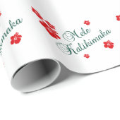 Kerstmis in Hawaii Cadeaupapier (Rol Hoek)