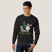 Kerstmis in Hawaii Tshirt Howzit Surf Dude Snowma (Voorkant volledig)