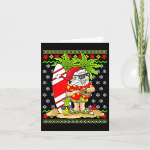 Kerstmis in Hawaiian in juli Mele Kalikimaka Santa Kaart