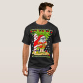 Kerstmis in Hawaiian in juli Mele Kalikimaka Santa T-shirt (Voorkant volledig)