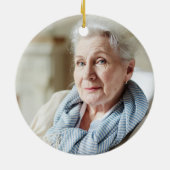 Kerstmis in Heaven Gold Splatter Memorial Keramisch Ornament (Achterkant)