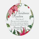 Kerstmis in Heaven Memorial Foto Keramisch Ornament (Links)