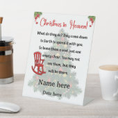 Kerstmis in hemel sokkel bord reclamebord met voetstuk (Insitu)