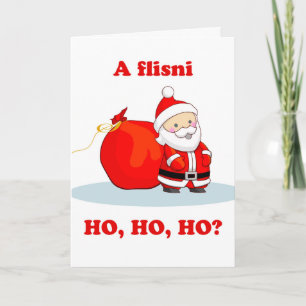 Kerstmis in het Albanees, spreekt u Ho, Ho, Ho? Kaart