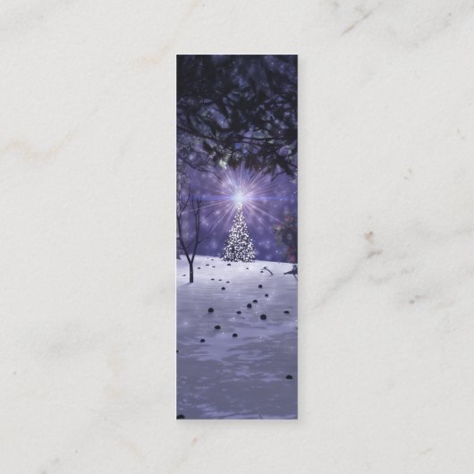 Kerstmis in het Bladwijzer Pines Mini Visitekaartje (Achterkant)