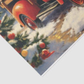 Kerstmis in het Boerderij Tissuepapier (Detail)