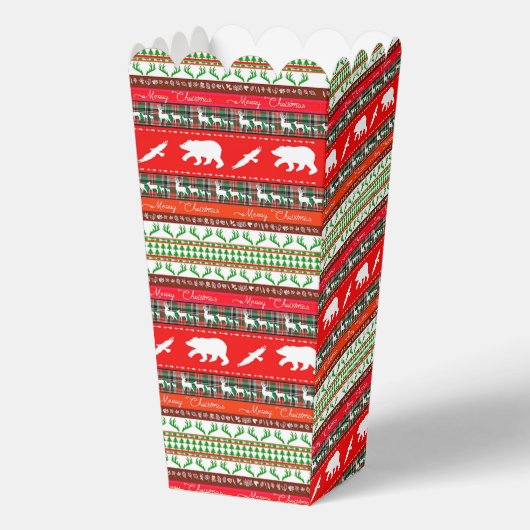 Kerstmis in het bos bedankdoosjes (Voorkant)