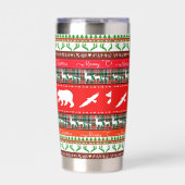 Kerstmis in het bos geïsoleerde drinkbeker (Voorkant)