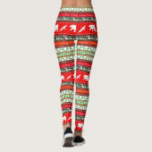 Kerstmis in het bos leggings (Achterkant)