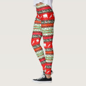 Kerstmis in het bos leggings (Links)