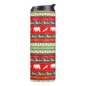 Kerstmis in het bos thermosbeker (Gedraaid links)