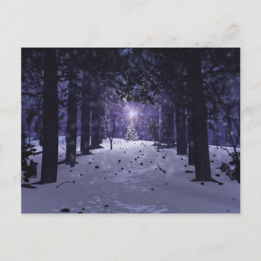 Kerstmis in het Briefkaart Pines (Voorkant)
