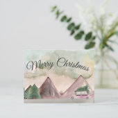 Kerstmis in het Briefkaart van de bergen (Staand voorkant)