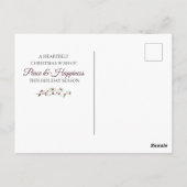 Kerstmis in het Briefkaart van de bergen (Achterkant)