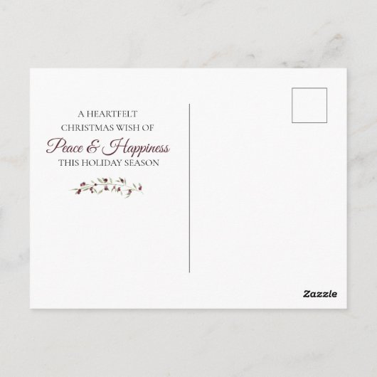 Kerstmis in het Briefkaart van de bergen (Achterkant)