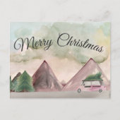 Kerstmis in het Briefkaart van de bergen (Voorkant)