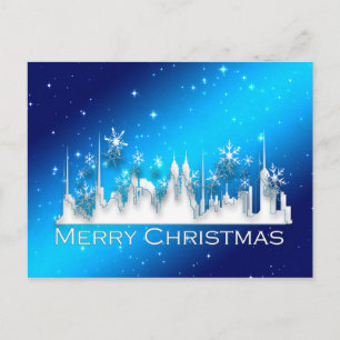 Kerstmis in het briefkaart van de stad