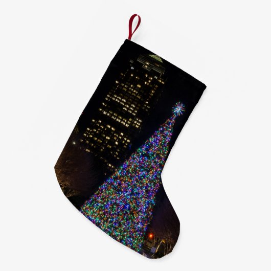 Kerstmis in het centrum stocking kleine kerstsok (Voorkant (Hangend))