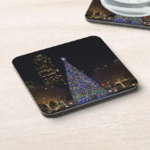 Kerstmis in het centrum van Dallas Bier Onderzetter (Linkerzijde)