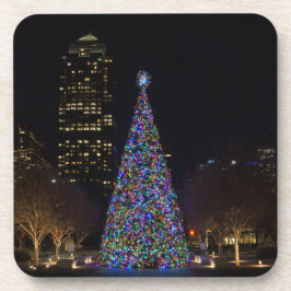 Kerstmis in het centrum van Dallas Bier Onderzetter
