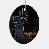 Kerstmis in het centrum van Dallas Keramisch Ornament (Rechts)