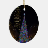 Kerstmis in het centrum van Dallas Keramisch Ornament (Rechts)