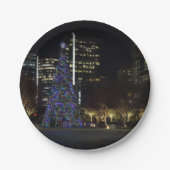 Kerstmis in het centrum van Dallas Papieren Bordje (Voorkant)