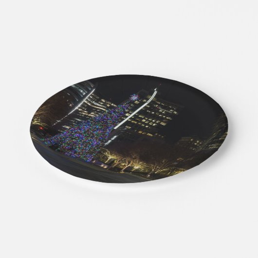 Kerstmis in het centrum van Dallas Papieren Bordje (Gekanteld)