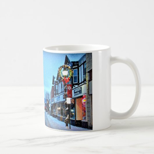 Kerstmis in het dorp Suffern Design #2 Koffiemok (Rechts)