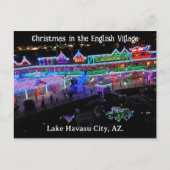Kerstmis in het Engels dorp Briefkaart (Voorkant)