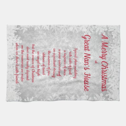 Kerstmis in het Great Nan House Kitchen Towels Theedoek (Horizontaal)