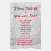 Kerstmis in het Great Nan House Kitchen Towels Theedoek (Verticaal)
