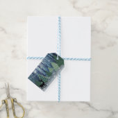 Kerstmis in het Label Forest Design Gift Cadeaulabel (Met Touw)