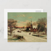 Kerstmis in het land briefkaart (Voorkant / Achterkant)