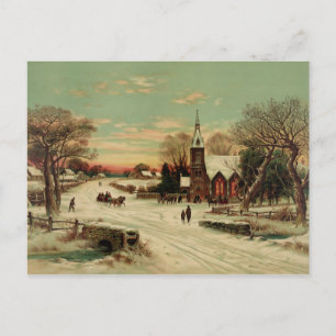 Kerstmis in het land briefkaart