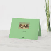 Kerstmis in het land feestdagen kaart (Achterkant)