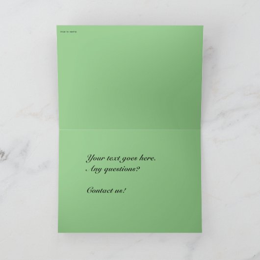 Kerstmis in het land feestdagen kaart (Binnen)