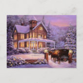 Kerstmis in het land feestdagenkaart (Voorkant)