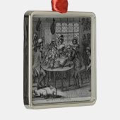 Kerstmis in het land metalen ornament (Rechts)